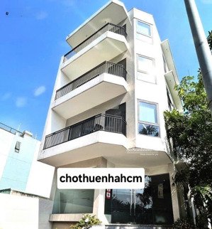 tòa nhà 2 mặt tiền khu k300 dt: 7x19m hầm trệt 4 lầu cho thuê