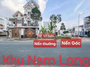 BÁN CẶP GÓC - ĐƯỜNG SỐ 4, KDC NAM LONG - ĐỐI DIỆN CHUNG CƯ NAM LONG