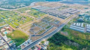 đất sổ đỏ, full thổ cư, cách lotte quận 7 12km, đất nền sổ đỏ mặt tiền 40m, tt góp, ck lên đến 10%