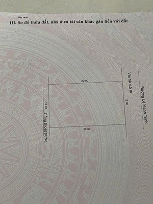 đường lê mạnh trinh, cách biển phạm văn đồng 80m, diện tích: 480m2