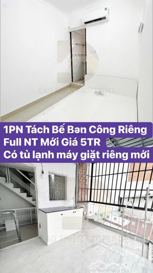 cho thuê cc mini đẹp xuất sắc tại cách mạng tháng tám, 5,1 triệu, 25m2