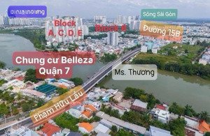 căn hộ belleza quận 7 ven sông 2pn 2wc 92 m2 đã có sổ hồng, 3,6 tỷ. thương
