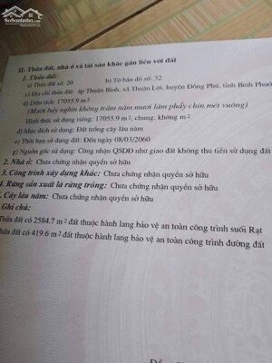 Bán đất vườn điều Bình Phước