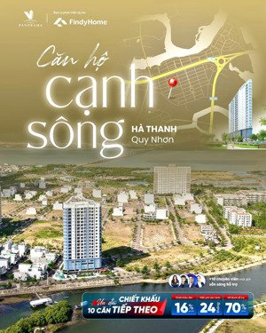 căn hộ 1pn vina2 panorama quy nhơn - 47m² - giá tốt - riverview - sổ lâu dài