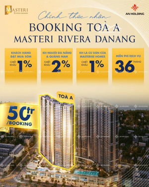 chính thức mở booking tòa a căn hộ masterise đà nẵng - view sông view pháo hoa asian park trực diện