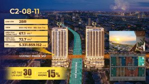 căn góc 2 phòng ngủ vị trí cực đẹp tại sun costa residence, cách biển đà nẵng 300m