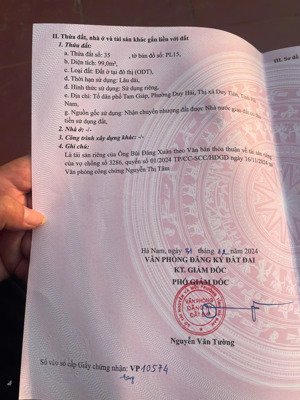 bán đất nền cc sau khu trung tâm thương mại ngã 6 xã duy hải, duy tiên, hà nam, 3 tỷ, 99m2