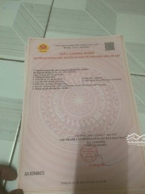 bán nền đất 1240 m2 tại cần giuộc - pháp lý chuẩn, công chứng ngay