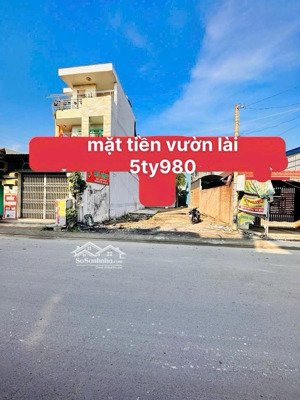 bán đất mặt tiền vườn lài 100m2 kinh doanh sầm uất chỉ 5.98 tỷ