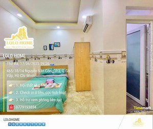 căn hộ studio cửa sổ thoáng mát - full nội thất - ngay trung tâm gò vấp