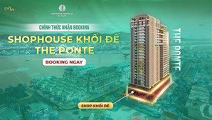 chỉ 1 suất giá rẻ nhất! shophouse khối đế dòng tiền sun ponte kinh doanh đắc lợi mặt tiền sông hàn