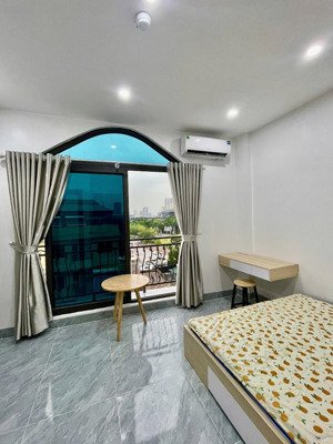 nhà trọ full nội thất máy giặt riêng tại mễ trì rộng 30m2 đầy đủ pccc
