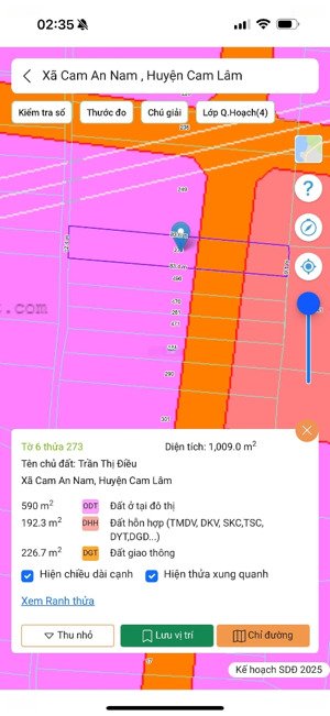 cam an nam -- 1009 m2 -- 12m ngang -- qui hoạch đất ở mới -- giá chỉ 530 triệu