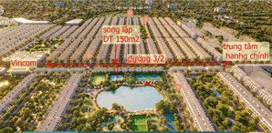 song lập 150m2 mt đường 3/1, rộng 50 mét, trục bh8x vinhomes green city giá 13 tỷ bao hết thuế phí
