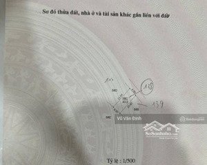 hiếm. lô đất vũ trọng khánh - hà đông,45m , mt 4m - ô tô qua cửa - ngõ thông hồ điều hoà