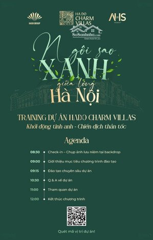 nhận booking, dự án hà đô charm villas