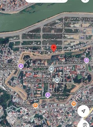 đất thị trấn diên khánh 2 mặt tiền phan chu trinh. gần khu đô thị nsc