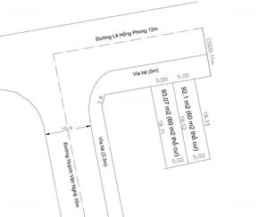 giảm1 tỷ bán nhanh đất mặt tiền lê hồng phong . phú lợi 10x18m , thổ cư 120m2 giá bán 14 tỷ 5