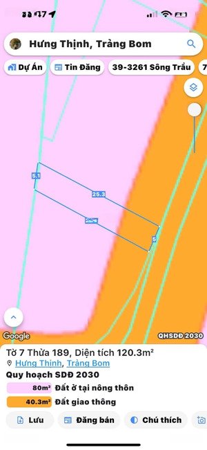 hưng thịnh - trảng bom .với diện tích đa dạng 112m2- 169m2 sổ hồng riêng thổ cư 100% . giá 890tr
