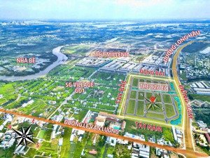 cạnh tp, liền kề sông, nằm mặt tiền đường đt826c, sổ đỏ sở hữu lâu dài