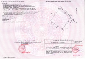 bán 232,4m2 đất odt + cln tại p.2, tp. sóc trăng, t. sóc trăng