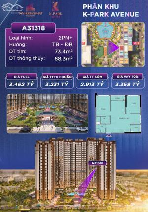 Bán căn góc 2PN+1 view nội khu giá siêu rẻ chỉ 2.9x tỷ tại Vinhomes Star City