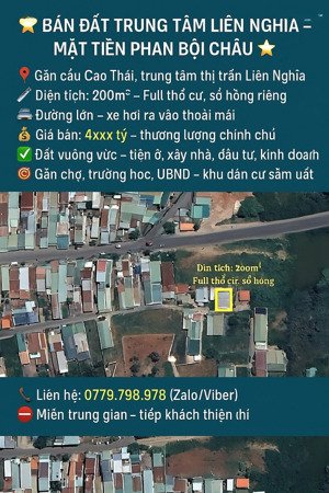 bđs trung tâm liên nghĩa, mặt tiền phan bội châu