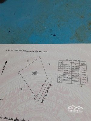 bán lô đất vườn 3.000m² láng lớn châu đức, mặt tiền đường bê tông, nở hậu