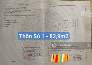 bán lô đất mặt đường nhựa thôn sú, lâm động nay là phường hoàng lâm, tp thủy nguyên