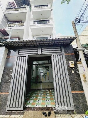 nhà đẹp 4x16m 4 tầng 4pn, 1 phòng thờ, 4wc, hẻm nhựa 7m, đường lê văn quới