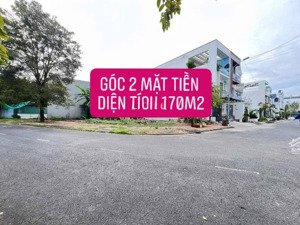 nền góc 170m2 - mặt tiền bờ kè công viên