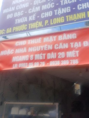 cho thuê mặt bằng hoặc nhà nguyên căn