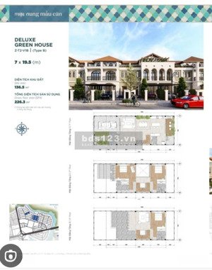 bán căn nhà phố góc cắt lỗ 2 tỷ tại aquacity 187m2