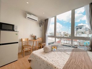 cho thuê căn hộ 30m2 cửa sổ lớn ngay nguyễn gia trí, bình thạnh. an ninh tuyệt đối.