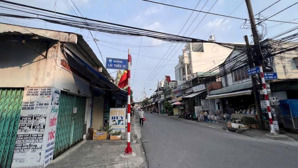 bán đất tặng 7 phòng trọ ngay lái thiêu 18, dt 107m2, hiện đang cho thu ngập 12tr/tháng sổ sẵn