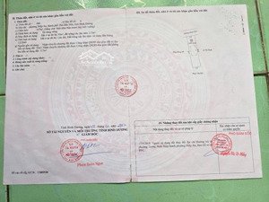 cần bán đất tặng nhà cấp 4 còn tốt mặt tiền dx -dt 147m2 -phường hiệp an tp tdm bd - giá 2 tỷ 350tr
