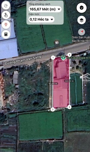 bán 1000m có nhà xưởng full giá 21ty mặt tiền phạm văn sáng hóc môn
