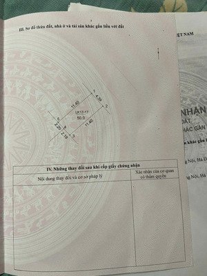 bán đất dịch vụ tại dương nội, hà đông, hà nội, giá tốt 13,2 tỷ, 50m2,sát đại siêu thị aeon hà đông
