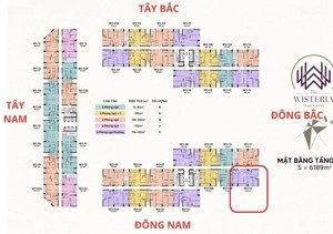 chính chủ bán căn 143m2 dualkey tại chung cư the wisteria. hướng mát. giá rẻ