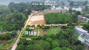 lô góc 2 mặt tiền view hồ giá chỉ 900 triệu có 181m2 tại thanh cao. lương sơn. hoà bình