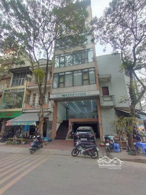 cho thuê tòa nhà đường bùi huy bích, hoàng mai. dt 100m2 7 tầng, mt 7m, có thang máy. giá 60tr/th