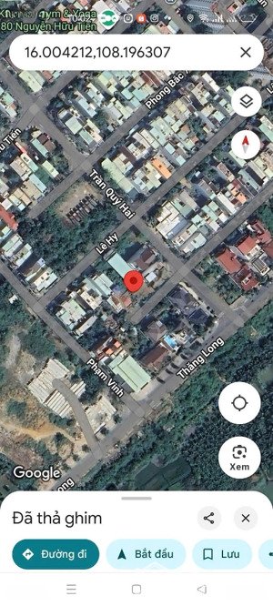 bán lô diện tích rộng đường phong bắc 8- hoà thọ đông, thích hợp xây biệt thự