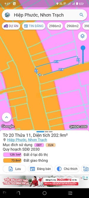bán nhà 2mt đường hùng vương thị trấn hiệp phước sát ngã tư hiệp phước, thổ cư, đang cho kinh doanh