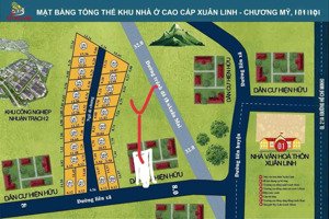 bán đất tại xuân linh thủy xuân tiên, 2,4 tỷ, 175m2, mặt tiền 5,5m, pháp lý đầy đủ, hàng hot!