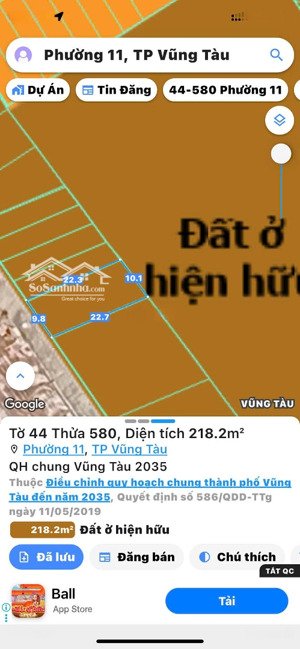 bán đất mặt tiền đường hàng điều, tp. vũng tàu gần đường 30-4 xây tự do, giá đầu tư giá chỉ 80tr/m2