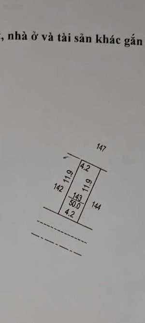 bán đất 50m2 gần khu đô thị xa la - ô tô đỗ cửa