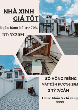 Cần bán căn nhà ngay trung tâm hành chính huyện Cần Đước.DT 100m2.Sổ riêng.Nhà mới 100%.Tặng Full nội thất.