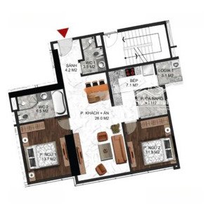 cho thuê căn hộ 86m2 sunshine city. nội thất cơ bản giá 16tr/tháng. cư dân ssc
