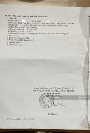 bán đất 8x17m (130,2m2) sát mặt tiền đặng thùy trâm. giá 9,5 tỷ