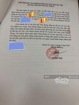 nhận làm dịch vụ xin xác nhận mẫu 02 tại vpdk đất đai thanh trì dự án noxh hạ đình 